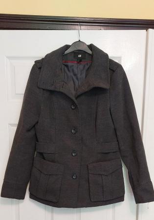 Image 2 of H&M grey winter coat size 12