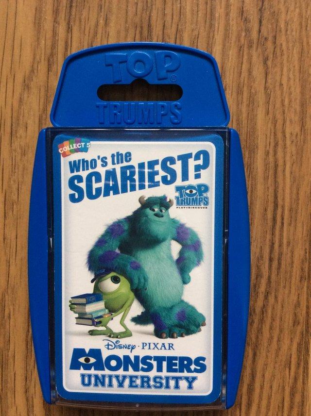 Preview of the first image of Monsters University Top Trumps Card Game.