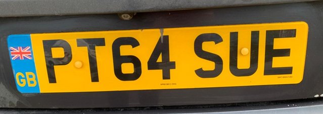 Image 1 of car registration plates