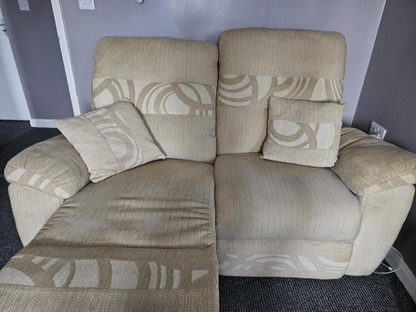 Image 1 of Free reclining manual sofa.