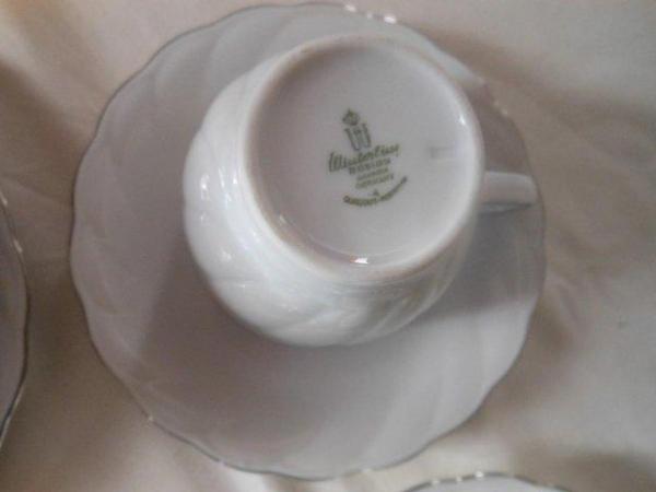 Image 2 of Tea Set White Porcelain 18 Piece Winterling German NEW
