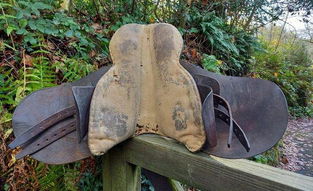 Image 4 of Vintage Leather Pony Saddle - Collect only Cornwall
