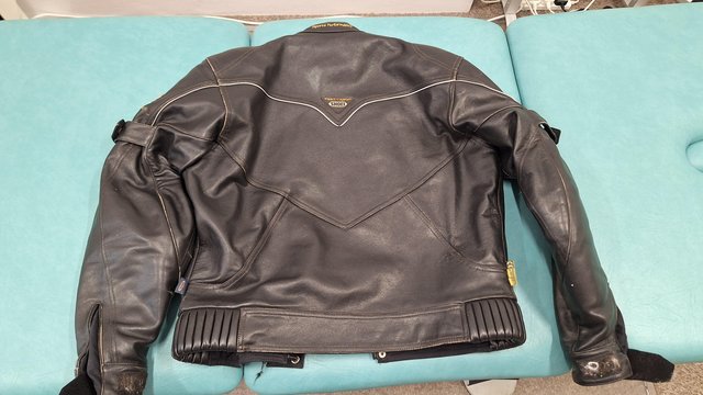 Image 3 of Shoei Men's Vintage Leather Motorbike Jacket