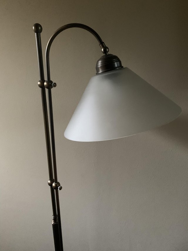 Preview of the first image of Laura Ashley floor/reading light in metal brass effect.