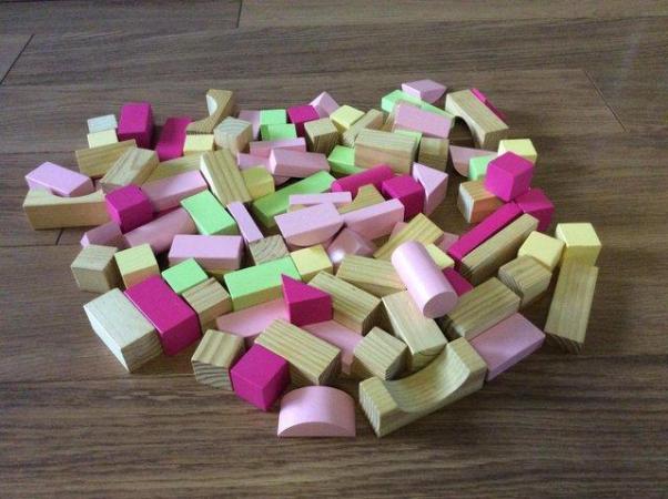 Image 1 of Wooden Building Bricks by Early Learning Centre (reduced £8)