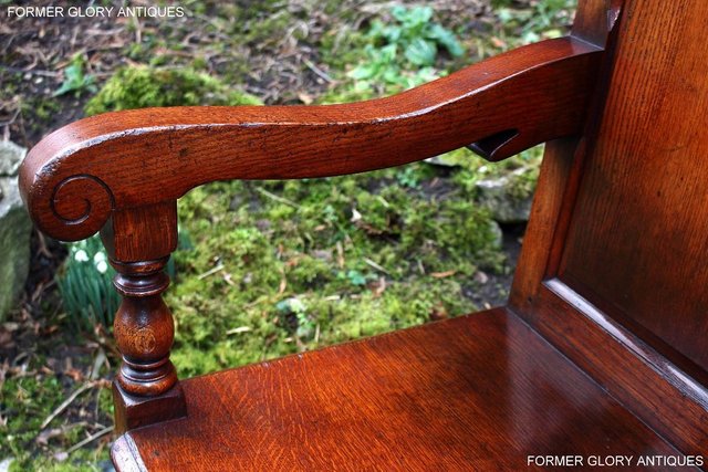 Image 9 of A TITCHMARSH AND GOODWIN TAVERN SEAT HALL SETTLE BENCH PEW