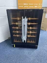 Preview of the first image of VICEROY 2 DOOR UNDERCOUNTER BLACK GLOSS WINE COOLER-FAB-WOW.