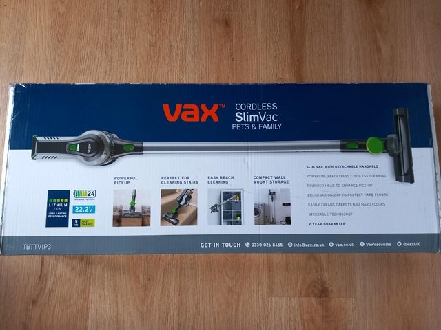 Preview of the first image of Vax Cordless Slimvac Pets and Family (without charger).
