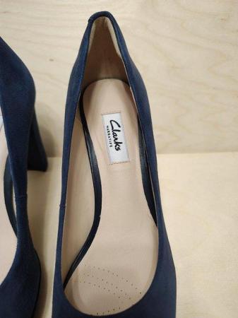 Image 15 of New Clark's Narrative Kendra Sienna Navy Suede Shoes UK 5.5
