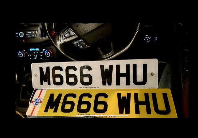 Preview of the first image of West Ham Number Plates for immediate transfer.