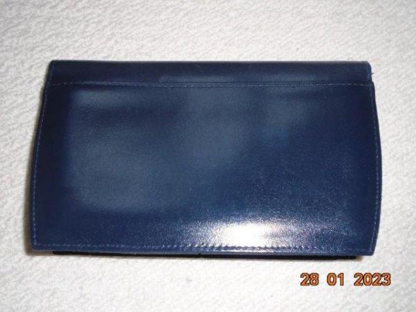 Image 3 of Salisbury's Navy Leather Clutch Handbag
