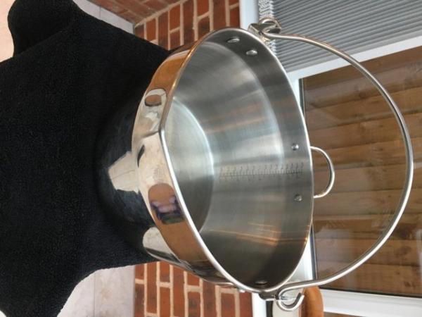 Image 1 of steel jam preserving pan