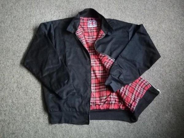 Image 2 of Men's Casual Black Cotton Jacket Size Large