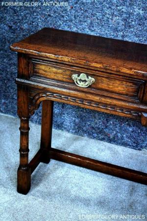 Image 16 of TITCHMARSH & GOODWIN OAK LAMP PHONE HALL CONSOLE TABLE STAND