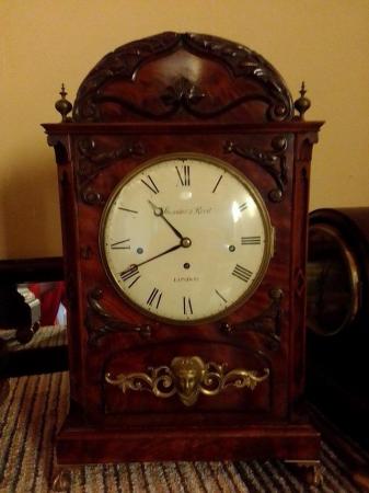 Image 1 of Antique Thwaites & Reed 8 bell triple fusee bracket clock