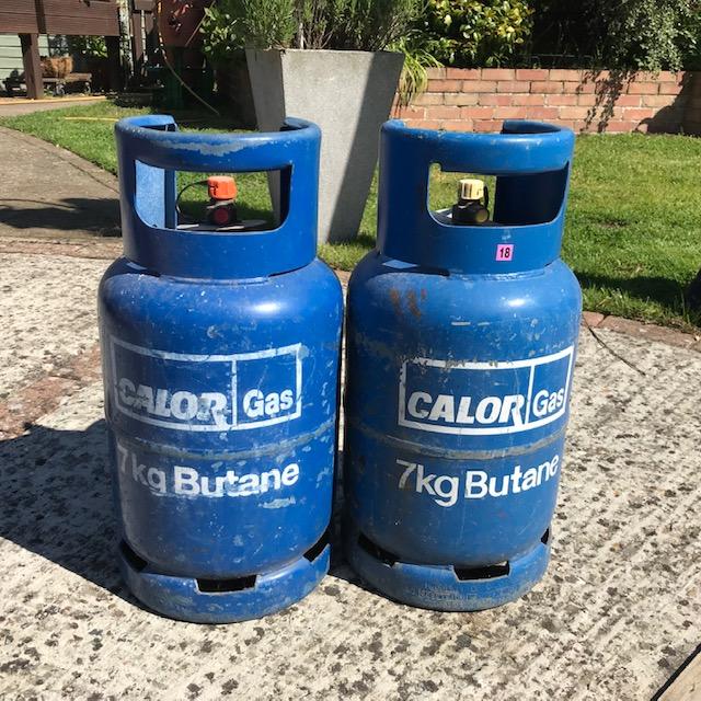Preview of the first image of 2 Calor Gas Bottles 7kg.