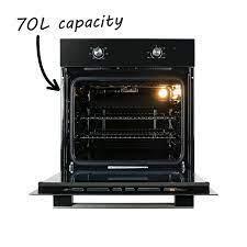 Preview of the first image of ELECTRIQ PLUG IN FAN OVEN BLACK-6 FUNCTIONS-70L-NEW.