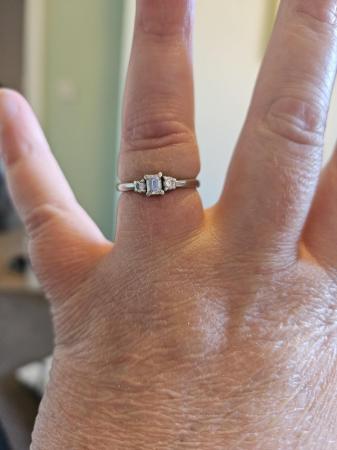 Image 2 of Platinum and Diamond engagement ring