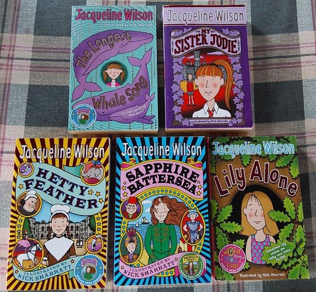 Preview of the first image of 5 PAPERBACK BOOKS, 3 BRAND NEW BY JACQUELINE WILSON.