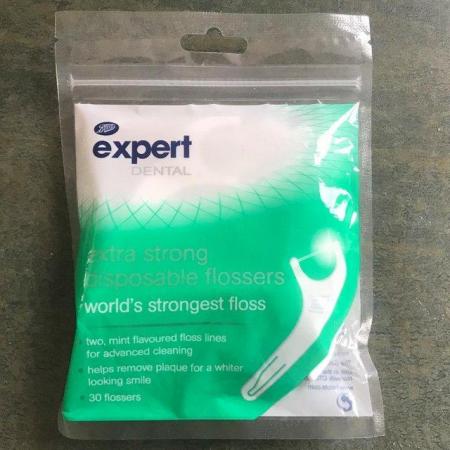 Image 1 of Sealed 30 Boots mint 2 floss lines tooth pick flossers.