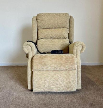 Image 2 of PRIMACARE ELECTRIC RISER RECLINER BROWN BEIGE CHAIR DELIVERY