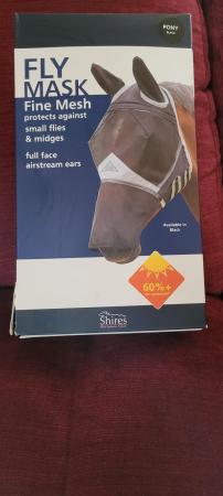 Image 1 of Shires pony fly mask,still in the box never used