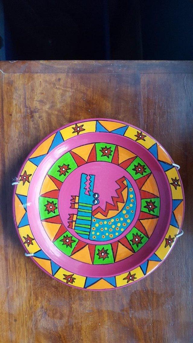 Preview of the first image of Decorative hand-painted plate.