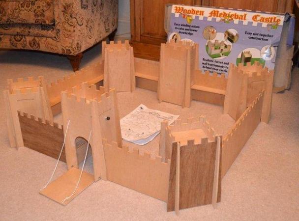 Image 2 of Large Children's Wooden MedievalPlay Castle