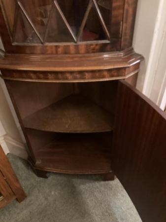 Image 1 of Antique drinks or display cabinet