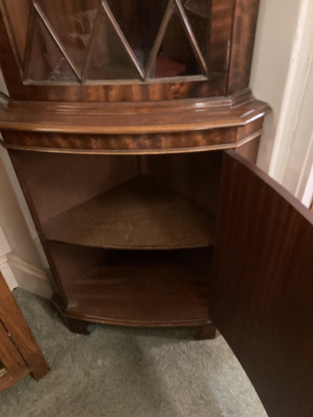 Preview of the first image of Antique drinks or display cabinet.