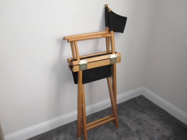 Image 3 of Directors chair in a light wood