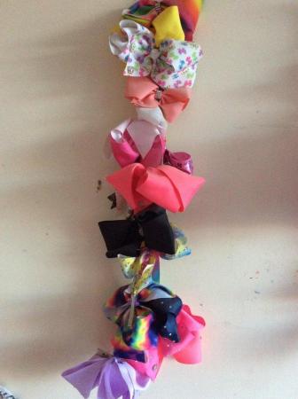Image 2 of Assortment of colourful hair bows for dancewear/competitions