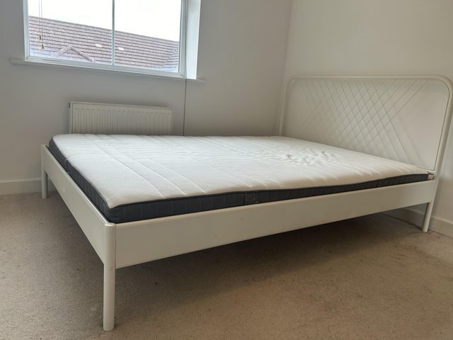 Preview of the first image of IKEA bed and memory mattress.