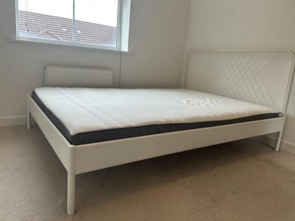 Image 1 of IKEA bed and memory mattress