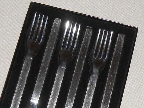 Image 1 of Viners Stainless Steel 6-piece “Sable” Table Forks (boxed)