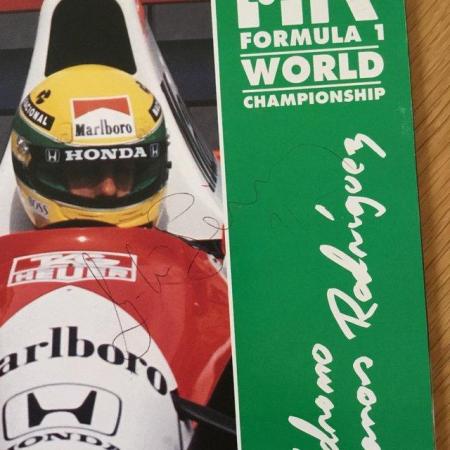 Image 3 of 30th Anniversary Ayrton Senna Autograph + 2004 Ltd Calendar