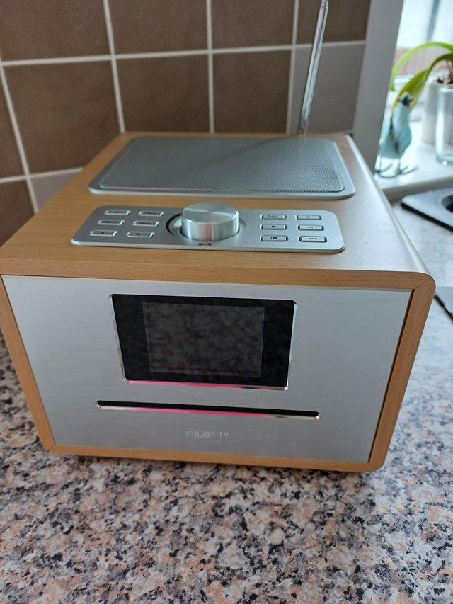 Preview of the first image of DAB Radio/CD Player in light oak case.