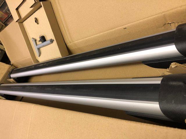 Preview of the first image of BMW E46 flush Roof Bars - genuine.
