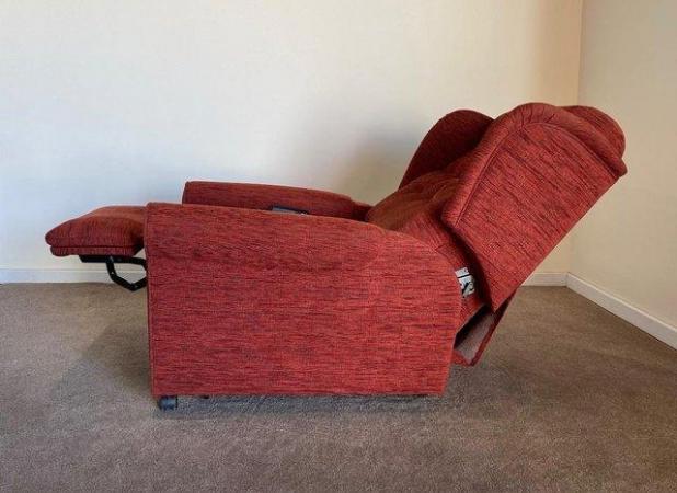Image 11 of LUXURY ELECTRIC RISER RECLINER TERRACOTTA CHAIR CAN DELIVER