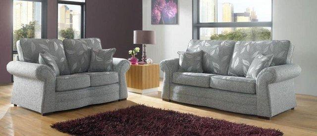 Preview of the first image of Emerald roma 3&1&1 sofa and armchairs.