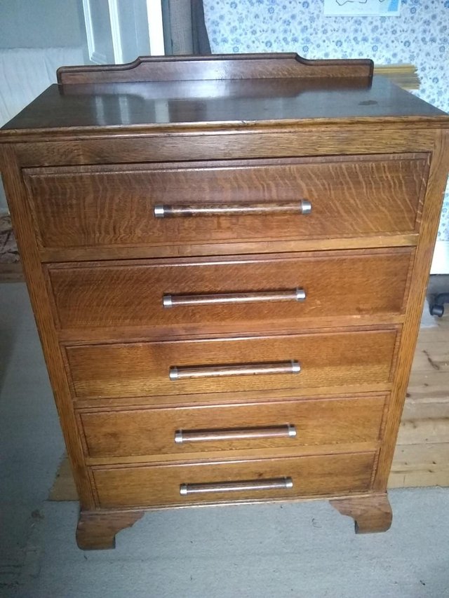 Preview of the first image of vintage chest of draws in lovely condition.