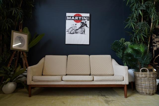 Preview of the first image of Mid Century Guy Rogers 1960s Three-Seater Sofa.
