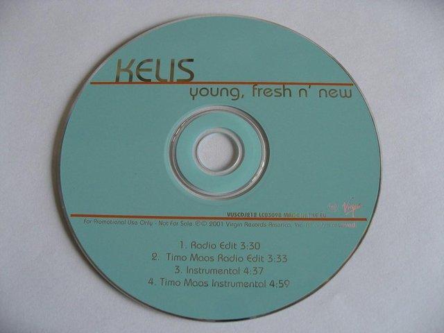 Preview of the first image of Kelis – Young, Fresh n’ New – 4 Mixes Promo CD Single – Virg.