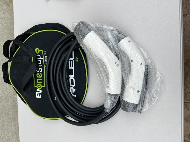 Preview of the first image of Type 1 to Type 2  5m Long EV Charging Cable and Bag.