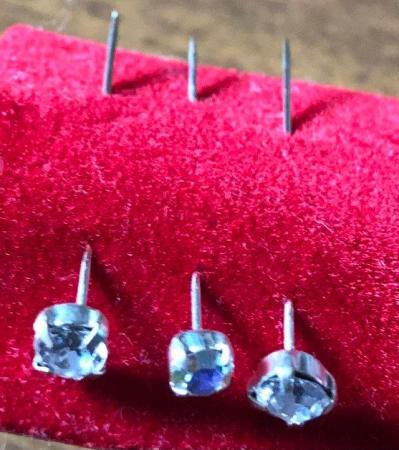 Image 2 of 3 NEW DIAMANTE STICK PINS WHICH ARE ALL UNUSED