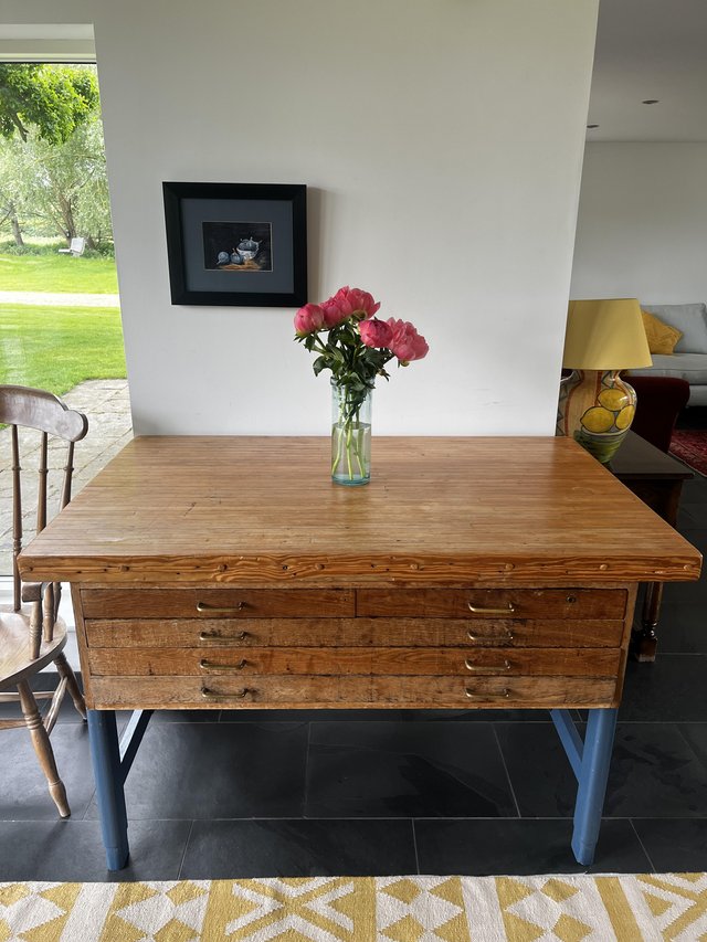 Preview of the first image of Kitchen Island / Butchers Block - Unique - Upcycled.