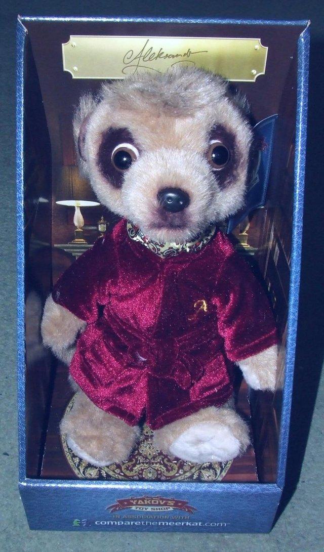 Preview of the first image of A Genuine Aleksandr (Meerkat) Soft Toy.