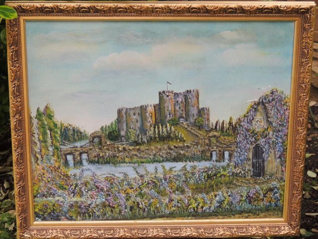 Preview of the first image of Oil Painting "English Castle" (UK Delivery).