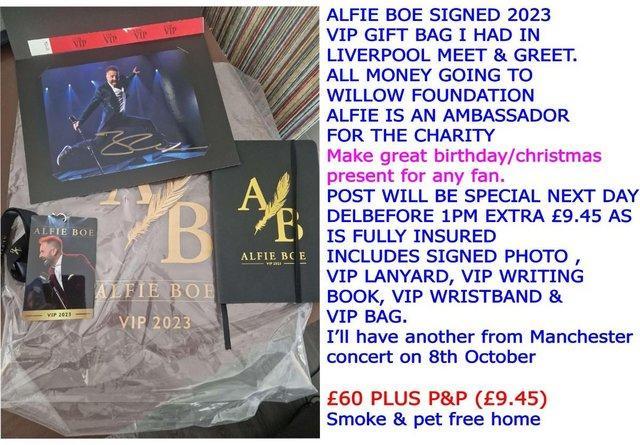 Image 2 of Alfie Boe VIP gifts from Liverpool