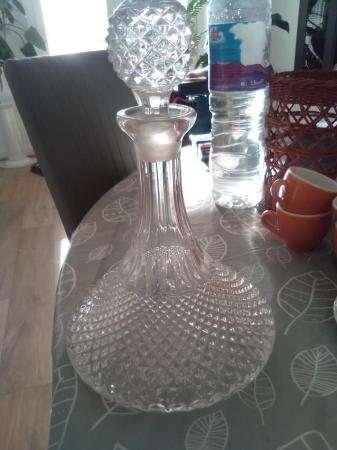 Image 1 of French Crystal Wine/Brandy Decanter
